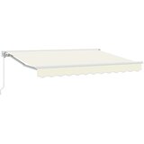  Ručno sklopiva tenda Krema 3 x 2,5 m Poliester s PU premazom | shoptok.hr