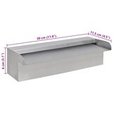  Pravokutna vodopadna fontana za bazen od nehrđajućeg čelika 30 cm | shoptok.hr