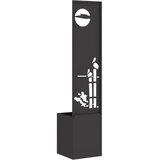 Privatnost u vrtu Crna 32 x 32 x 150 cm Hladno valjana čelična | shoptok.hr