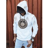 DStreet White men's sweatshirt with print BX5315 | shoptok.hr