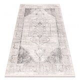 RugsX DISTIN 0107B siva / svetlo siva / bela moderna preproga - Ornament, okvir, vintage, resice 160x230 cm, (21990580) | Shoptok.si