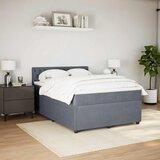  s oprugama i madracem tamnosivi 140x190 cm baršunasti | shoptok.hr