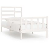 Furnova Posteljni okvir brez vzmetnice bel 90x200 cm trdna borovina, (21938347) | Shoptok.si