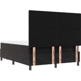 s opruga kutije s uzglavljem Crna 190 x 140 cm Baršun | shoptok.hr