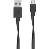 MIXIT Flat USB-A - Micro-USB B - cable, 1.2 m, Black