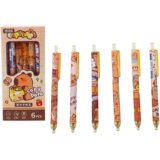  Capybara Pen Set 6 Pieces Blue Ink Cene