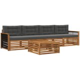  Set vanjskih sofa 5 kom. Prirodna i antracit | shoptok.hr