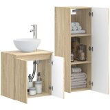 Set namještaja za kupaonicu 2 kom. Hrast sonoma Smeđa 33 x 34,5 x 100 cm | shoptok.hr