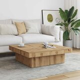  Stol za kavu Artisan hrast 90x90x28 cm izrađeno drvo | shoptok.hr
