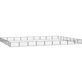  Pasja ograda z 32 paneli črna 100x50 cm prašno barvano jeklo | Shoptok.si