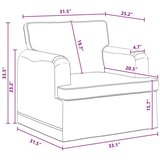 SOFA Tamno siva 142 x 80 x 85 cm Metal | shoptok.hr