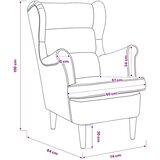 vidaXL Fotelja od baršuna crna | shoptok.hr