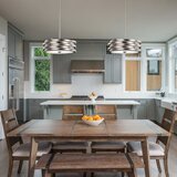 Elstead Lighting Elstead Roswell 3 okrogle stropne svetilke, brušen nikelj, E27, (22097902) | Shoptok.si