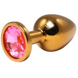Fantasy Srednji analni dildo sa rozim dijamantom, Zlatna boja | Eponuda.com