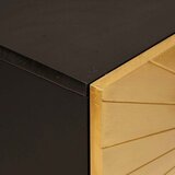  Pomoćni ormarić s pohranom Crna i zlatna 60 x 33,5 x 75 cm | shoptok.hr