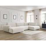 Bobochic Paris Krem sklopiva kutna garnitura od samta (s lijevim kutom/u obliku slova "U") Lucien – | shoptok.hr