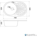  Sudoper crni Xgranit Venera Plus Metalac | Eponuda.ba