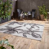 Think Rugs Črna/kremno bela zunanja preproga 160x220 cm Miami – | Shoptok.si