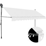 Tenda na ručno uvlačenje s LED svjetlima 400 cm krem | shoptok.hr