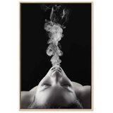  Slika - Smoke Cloud (1 Part) Vertical 60x90 U prirodnom drvenom okviru | shoptok.hr