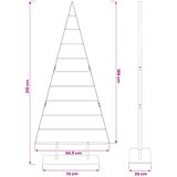  Metalna božićna jelka KUOPIO 210 cm Čelik Zlatno | shoptok.hr