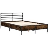  Okvir kreveta boja hrasta 120x200 cm konstruirano drvo i metal | shoptok.hr