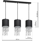  Luster na sajli ALMERIA 3xE27/60W/230V | Eponuda.com