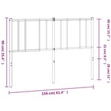 Kovinsko vzglavje belo 150 cm, (20788578) | Shoptok.si