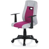 MID.YOU Mladinski Vrtljivi Stol Kiddy Extra, Siva, Roza | Shoptok.si