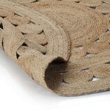 vidaXL Ukrasni pleteni tepih od jute 150 cm okrugli | shoptok.hr