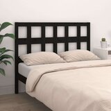  Posteljno vzglavje črno 205,5x4x100 cm trdna borovina, (20644481) | Shoptok.si
