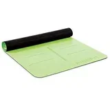 PINOFIT® Yoga podloga za vježbanje s navigacijskim markerima, limeta, 180 x 66 x 0,4 cm