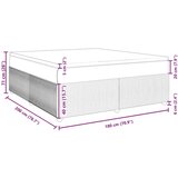  Krevet s oprugama i madracem tamnozeleni 180x200 cm baršunasti | shoptok.hr