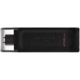 Kingston Technology DataTraveler 70 USB izbrisivi memorijski pogon 256 GB USB Tip-C 3.2 Gen 1 (3.1 Gen 1) Crno | shoptok.hr