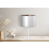  Duolla - Stona lampa CANNES 1xE14/15W/230V, prečnika 20 cm, srebrna/bakarna/bela | Eponuda.com