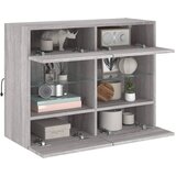  Zidni TV ormarić s LED svjetlima boja hrasta 78,5x30x60,5 cm Smeđa | Shoptok.si