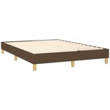  Box spring postelja z vzmetnico temno rjav 140x190 cm | Shoptok.si