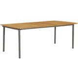 In Vrtna miza 200x100x72 cm trden akacijev les in jeklo | Shoptok.si