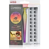 Kiss imPRESS Press-on Falsies šopaste lepilne trepalnice z vozličkom 02 Voluminous 20 kos