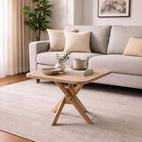 Hanah home Oscar Kare trpezarijski sto 100 × 100 × 75 cm, hrast Cene