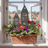  Stabljika za vrt 3 kom. 41 x 10 x 0,08 cm Crna Čelična vrata | shoptok.hr