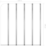vidaXL Tuš stena za kopalno kad 120x140 cm kaljeno steklo prozorna | Shoptok.si