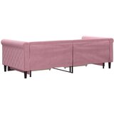  Dnevni krevet na razvlačenje ružičasti 90 x 200 cm baršunasti | shoptok.hr