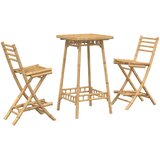  3-dijelni vanjski barski set, sklopivi bambus | shoptok.hr