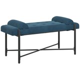  Klupa s gumbima i jastučićima Plava 110 x 40 x 46 cm Baršun | Eponuda.ba
