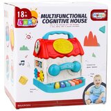 Interaktivna kockasta zvečka za razvrstavanje Educational House zvuči šareno | shoptok.hr
