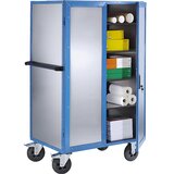 eurokraft pro Pomična omara, DxŠxV 1050 x 740 x 1785 mm, krilna vrata iz pocinkane jeklene pločevine, nosilnost 500 kg | Shoptok.si