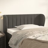  Uzglavlje s ušima tamnosivo 103x23x78/88 cm baršunasto | shoptok.hr