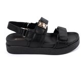 GOODIN Black elegant platform sandals Cene