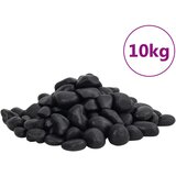 vidaXL Polirani kamenčki 10 kg črni 2-5 cm | Shoptok.si